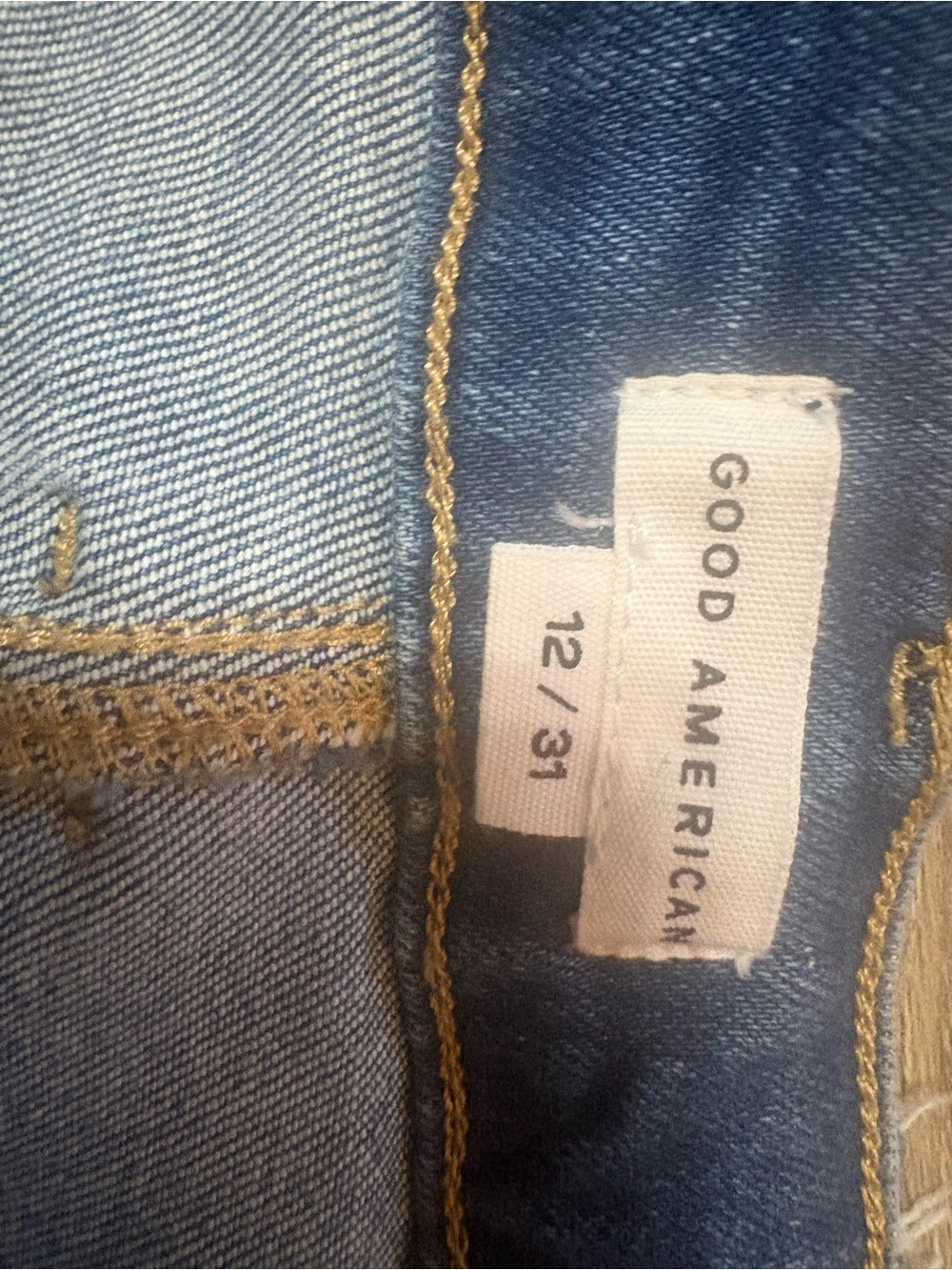 Good American Denim Pencil Skirt in Dark Blue - Picture 3 of 3